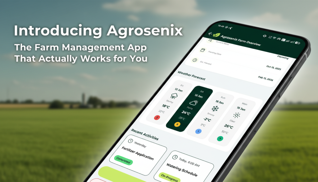 Introducing Agrosenix: The Farm Management App That Actually Works for You